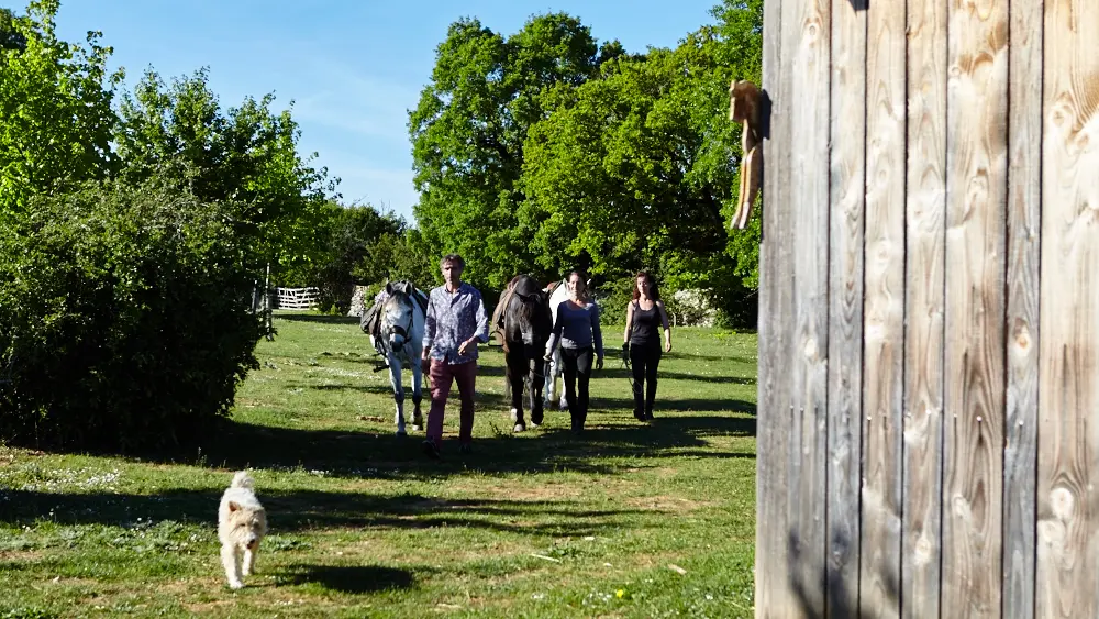 arrivée sur la ferme