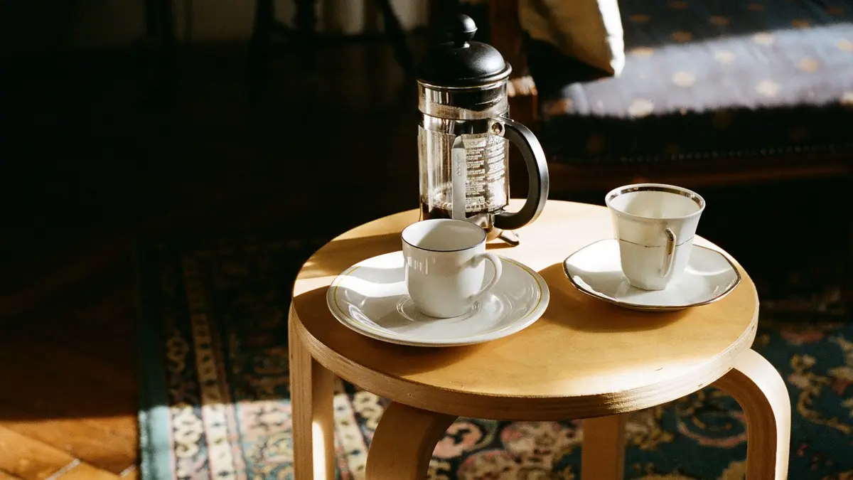 Le café au Relais du Chien Bleu