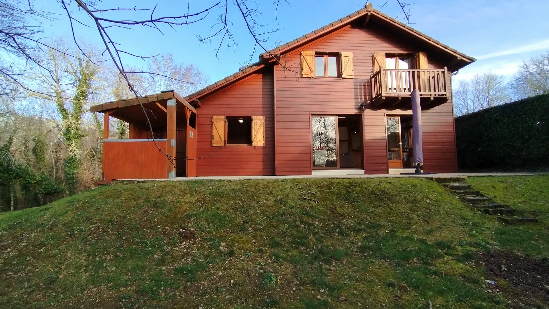 Façade arrière du chalet