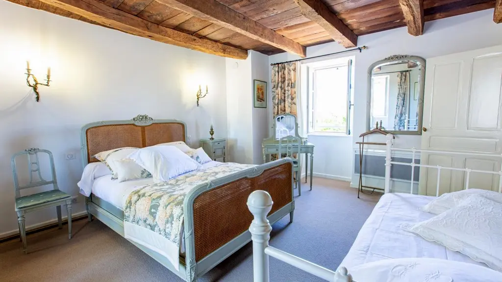 Chambre poutres apparentes