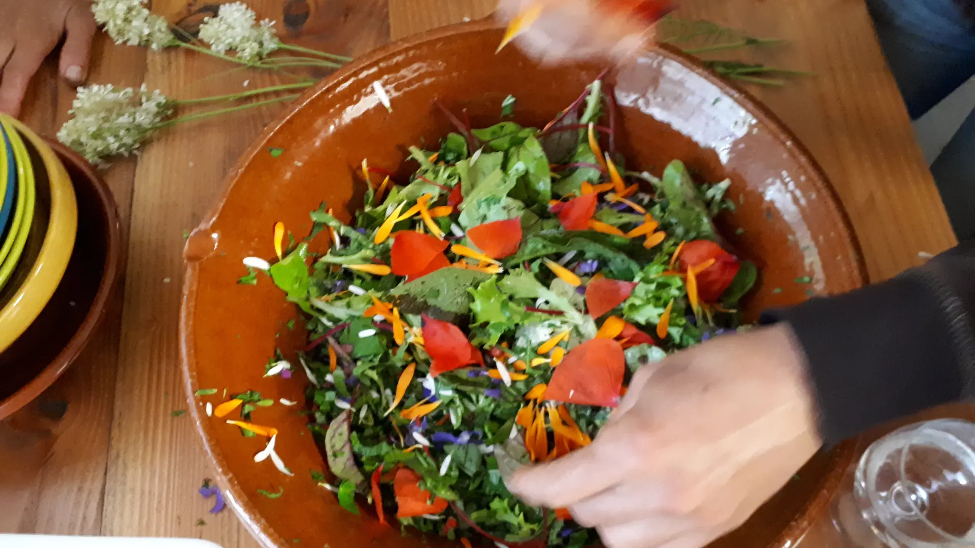 Manger des fleurs