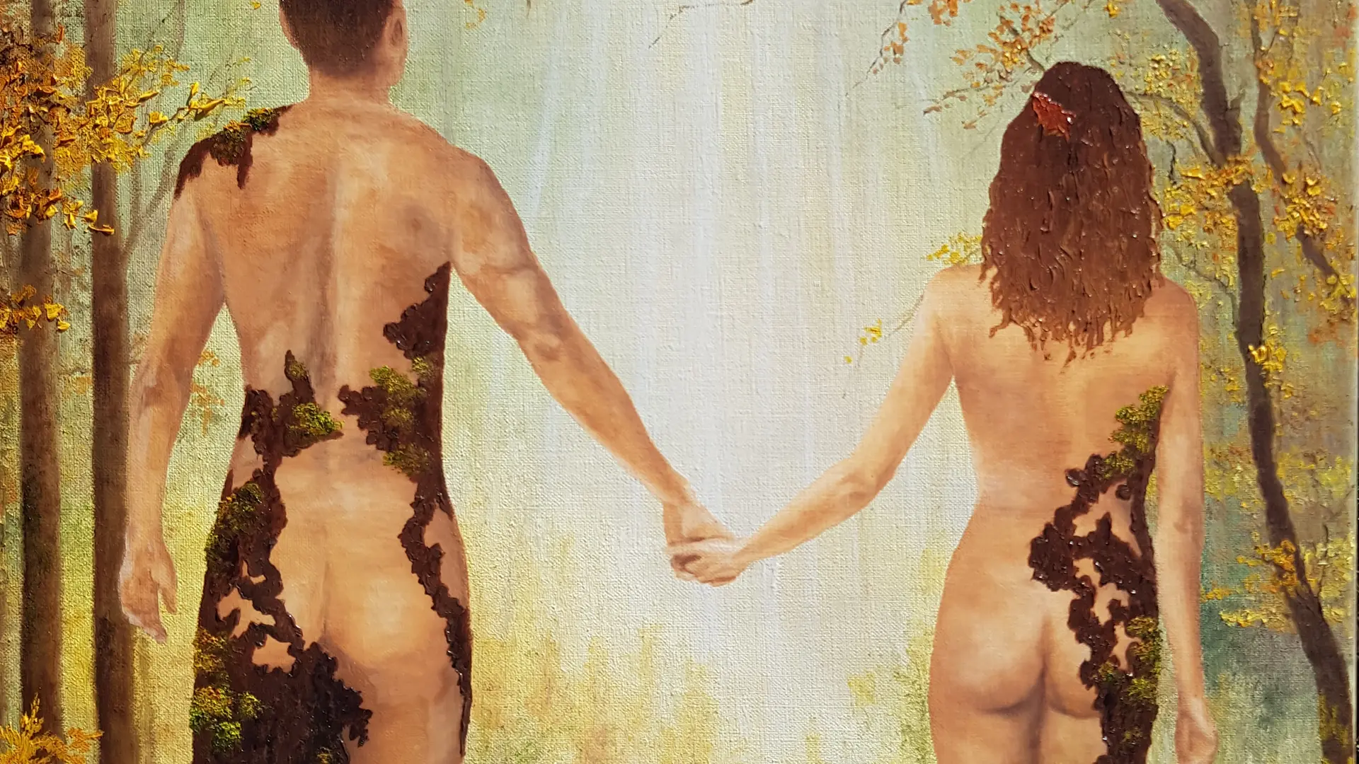 Allons vers la lumière ( 50 cm x 70 cm )