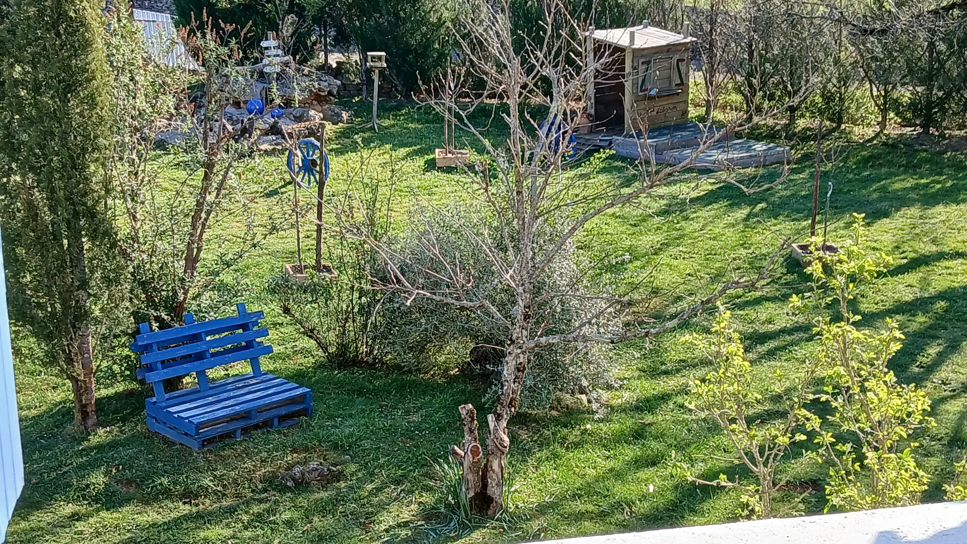 Vue Jardin par la chambre parental