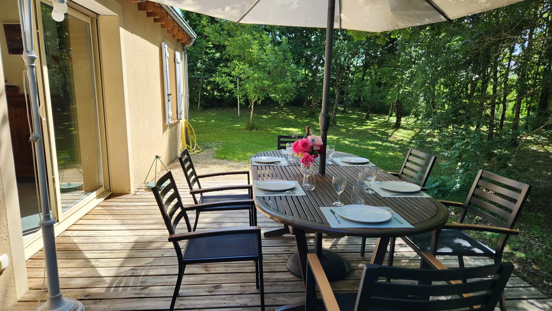Quel bien être les repas sur la terrasse !