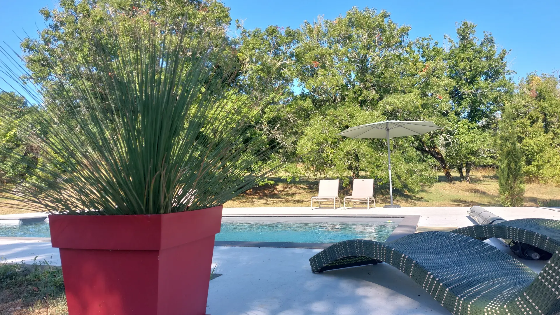 Vue piscine