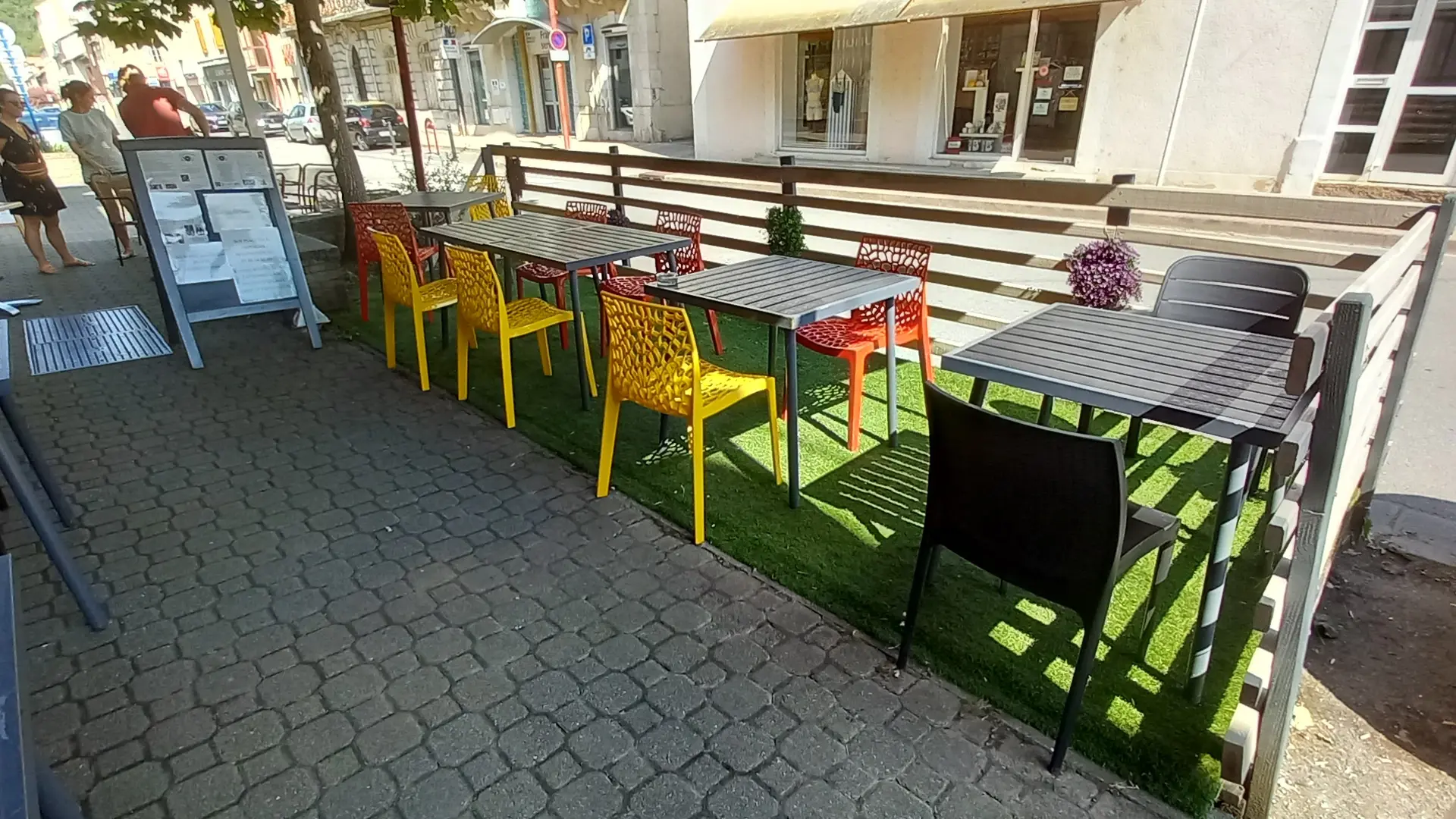 Terrasse ombragée