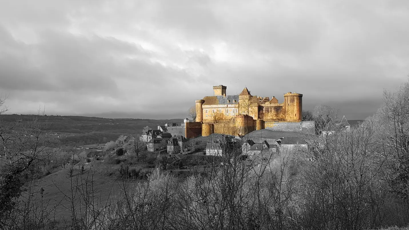 Le Chateau de Castelnau en Hiver