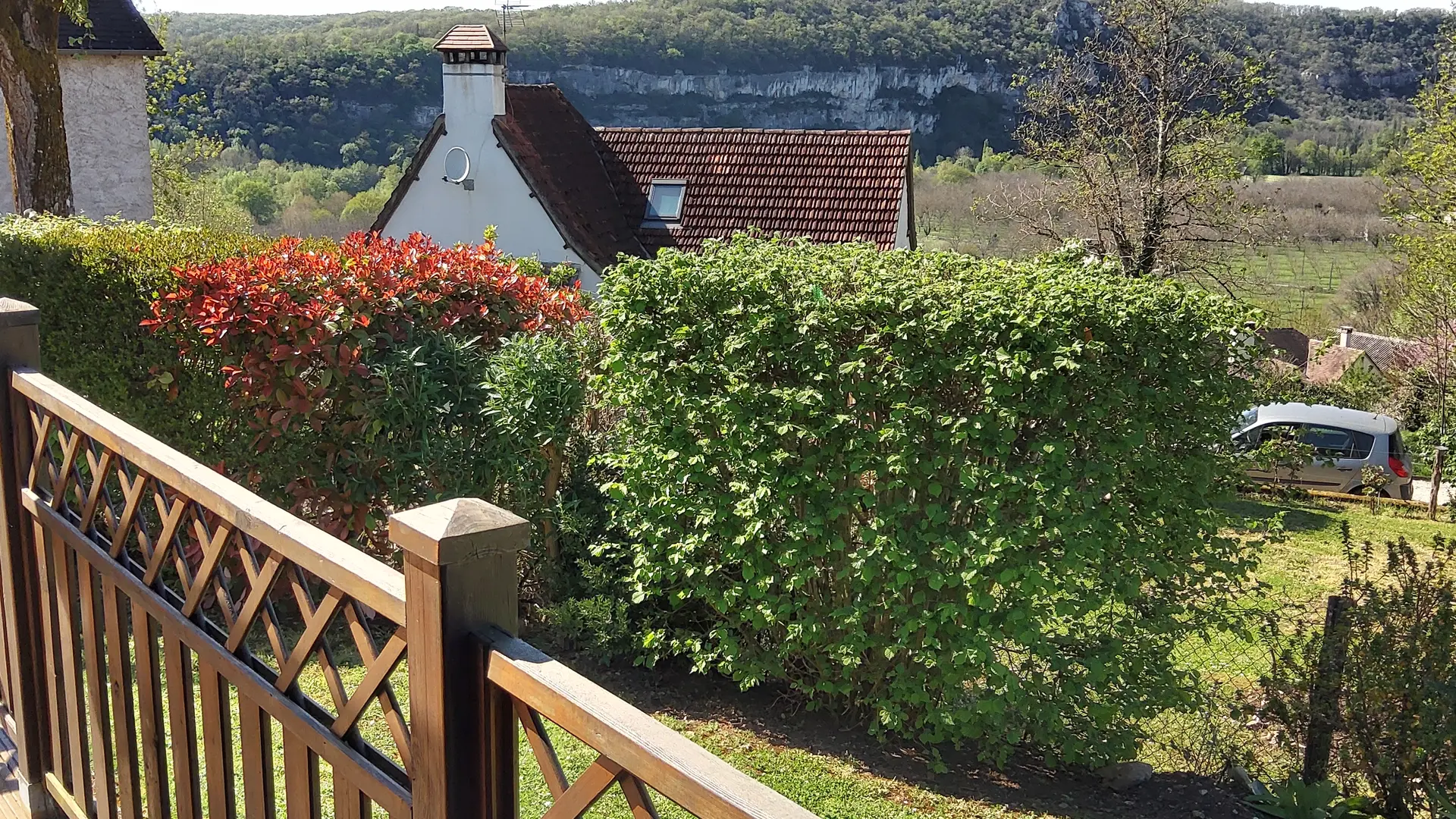 vue sur les falaises de la terrasse