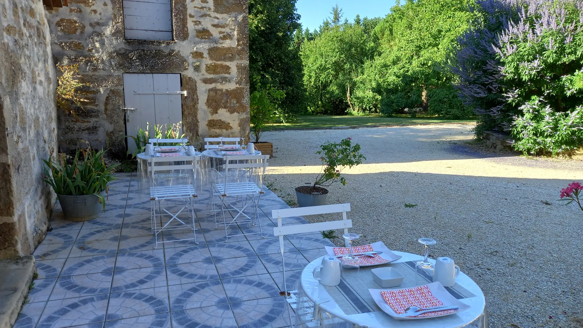 Terrasse Petit déjeuner