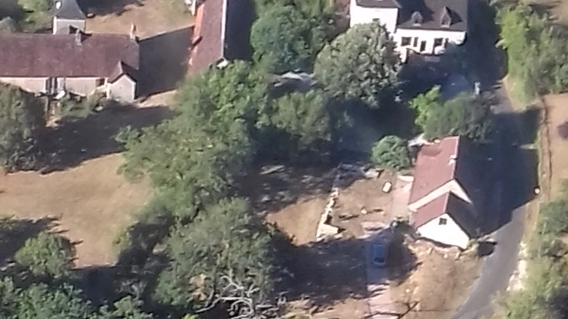 Vue aérienne Gite Rural de Louchapt