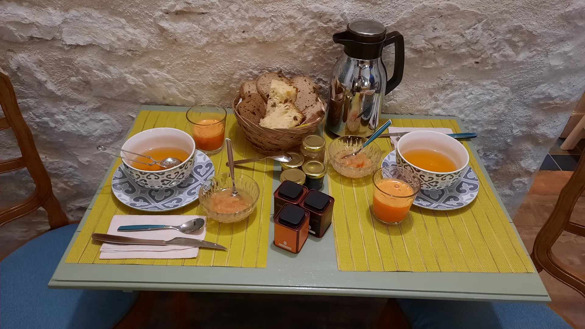 Le petit-déjeuner dans La Bergerie