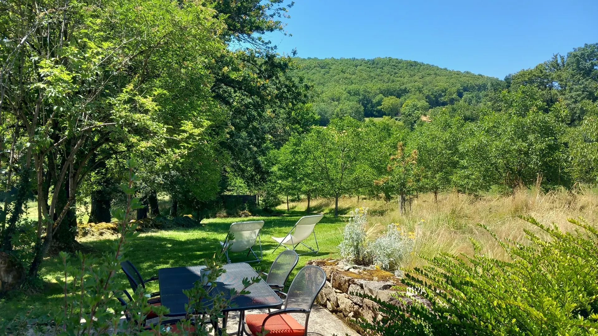 terrasse sans vis à vis avec vue massif forestier