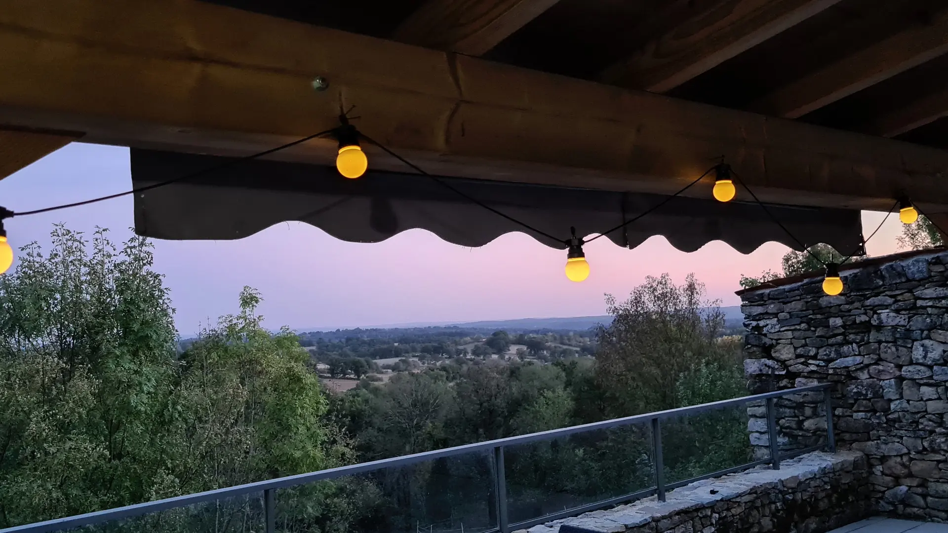 Soirée sur la terrasse