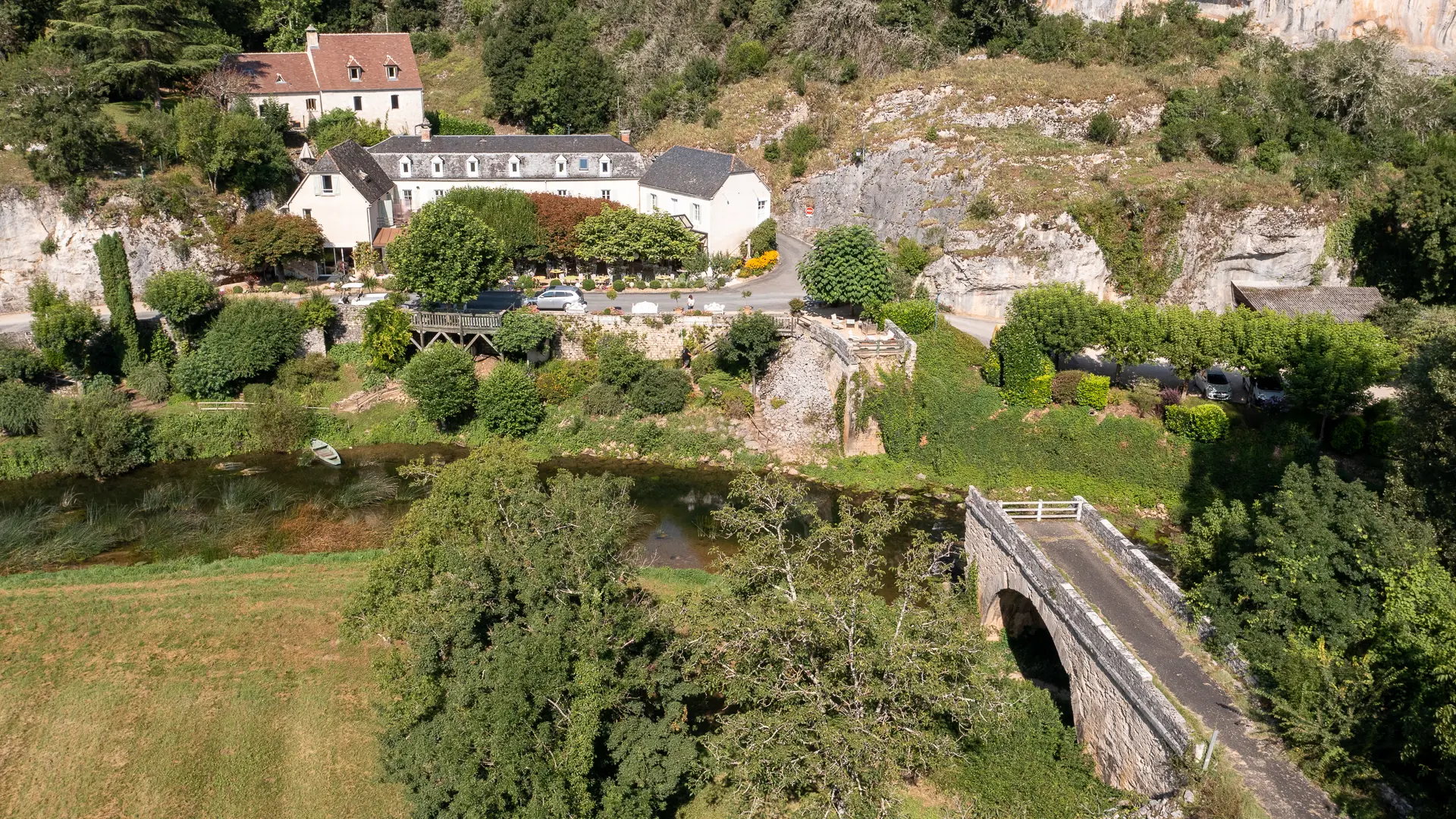 Le Pont de l'Ouysse vue drone