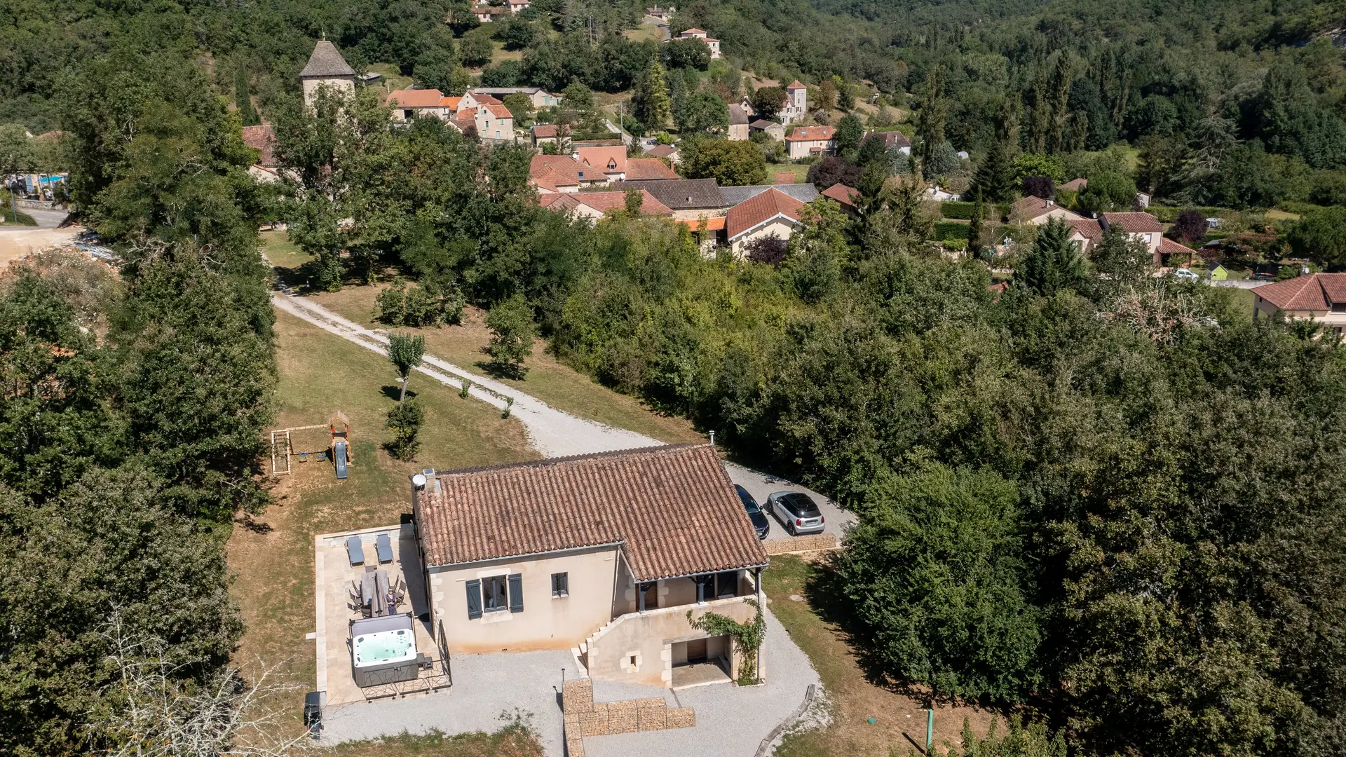 Vue générale du gîte le Soleillan