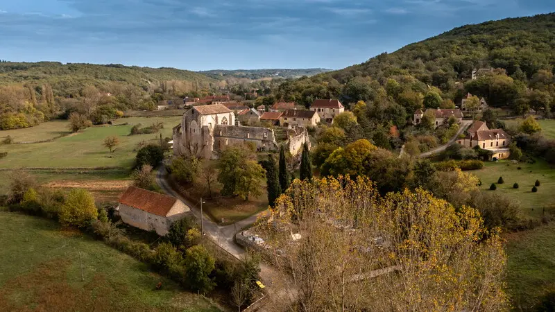 Vue aérienne de l'Abbaye Nouvelle