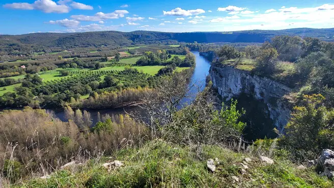 Point de vue de Mirandol, vallée de la Dordogne