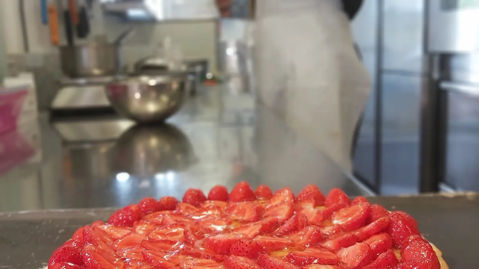 Tarte aux fraises maison