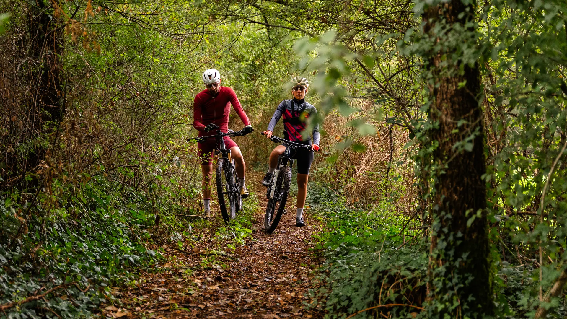 VTT près de Figeac en automne
