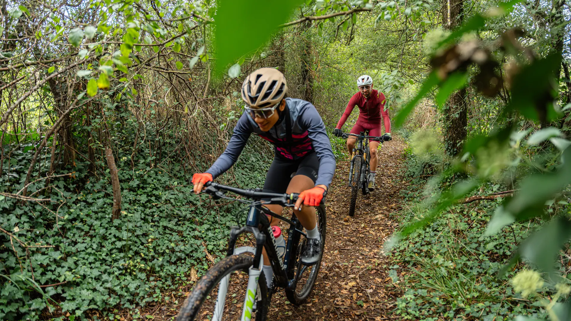 VTT près de Figeac en automne