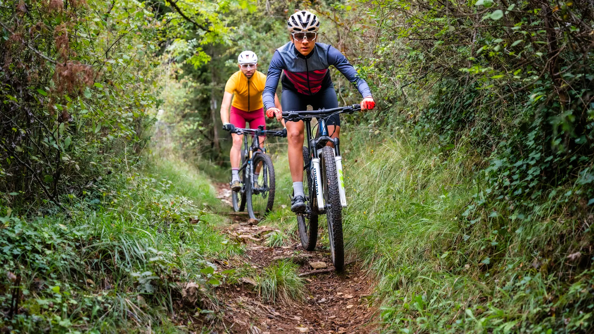 VTT près de Figeac en automne