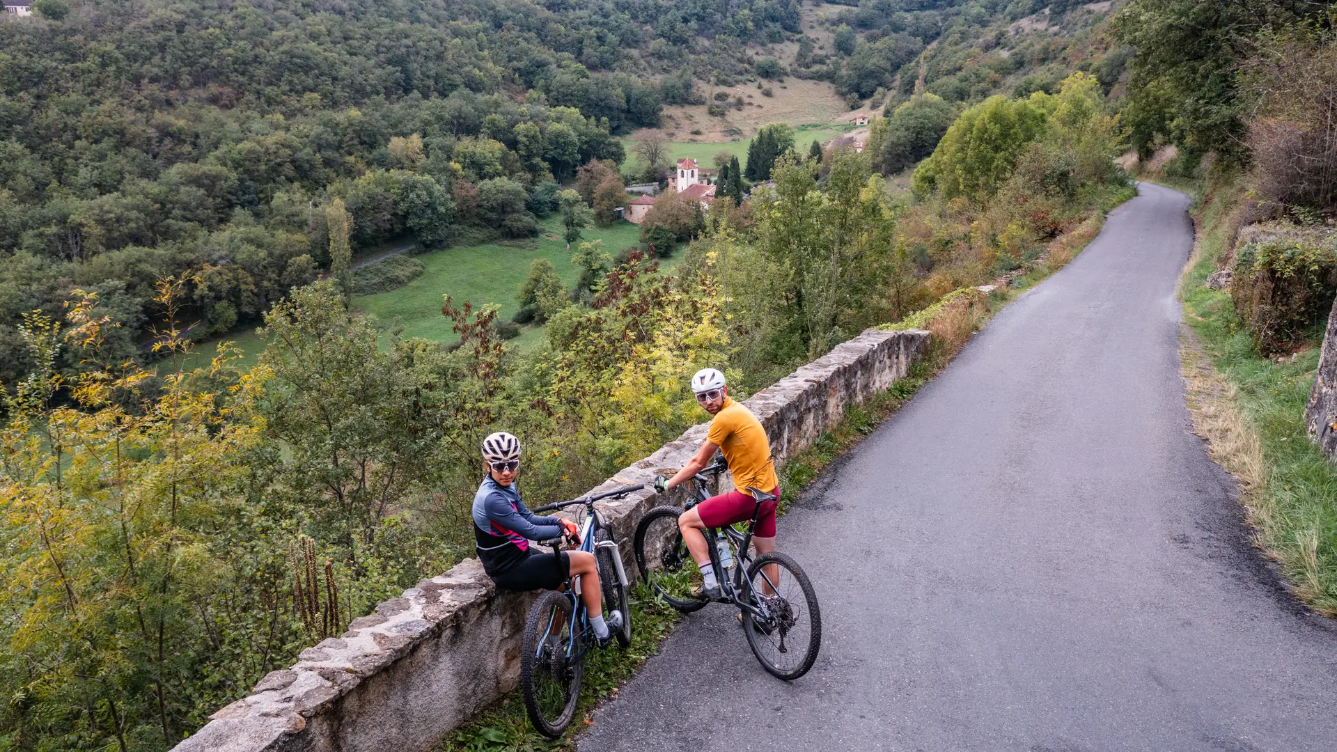 VTT près de Figeac en automne