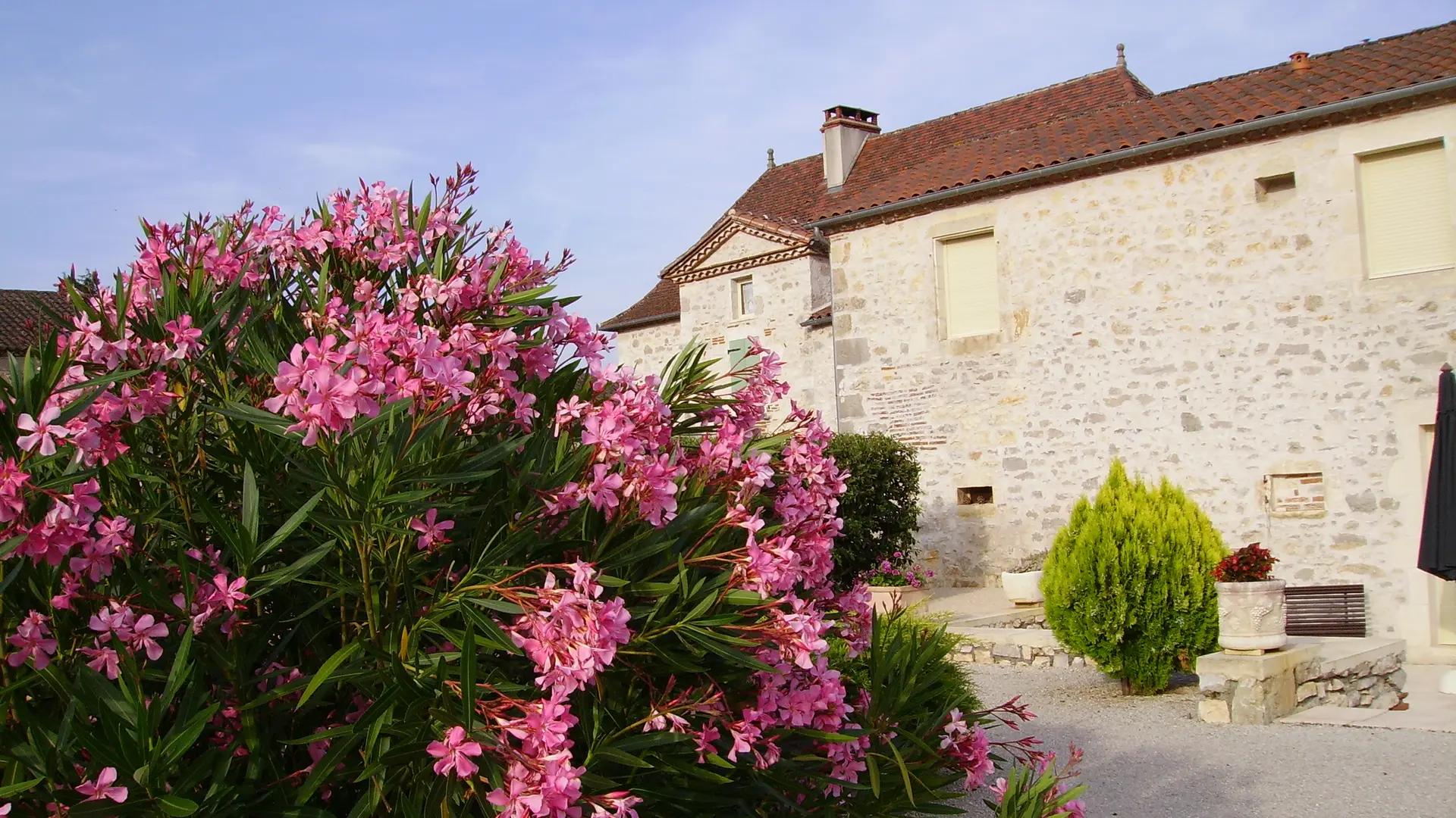 Jardin vue des chambres