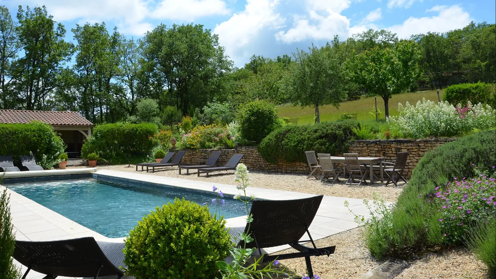 Gîte Rigoudau-Saint Denis les Martel-piscine