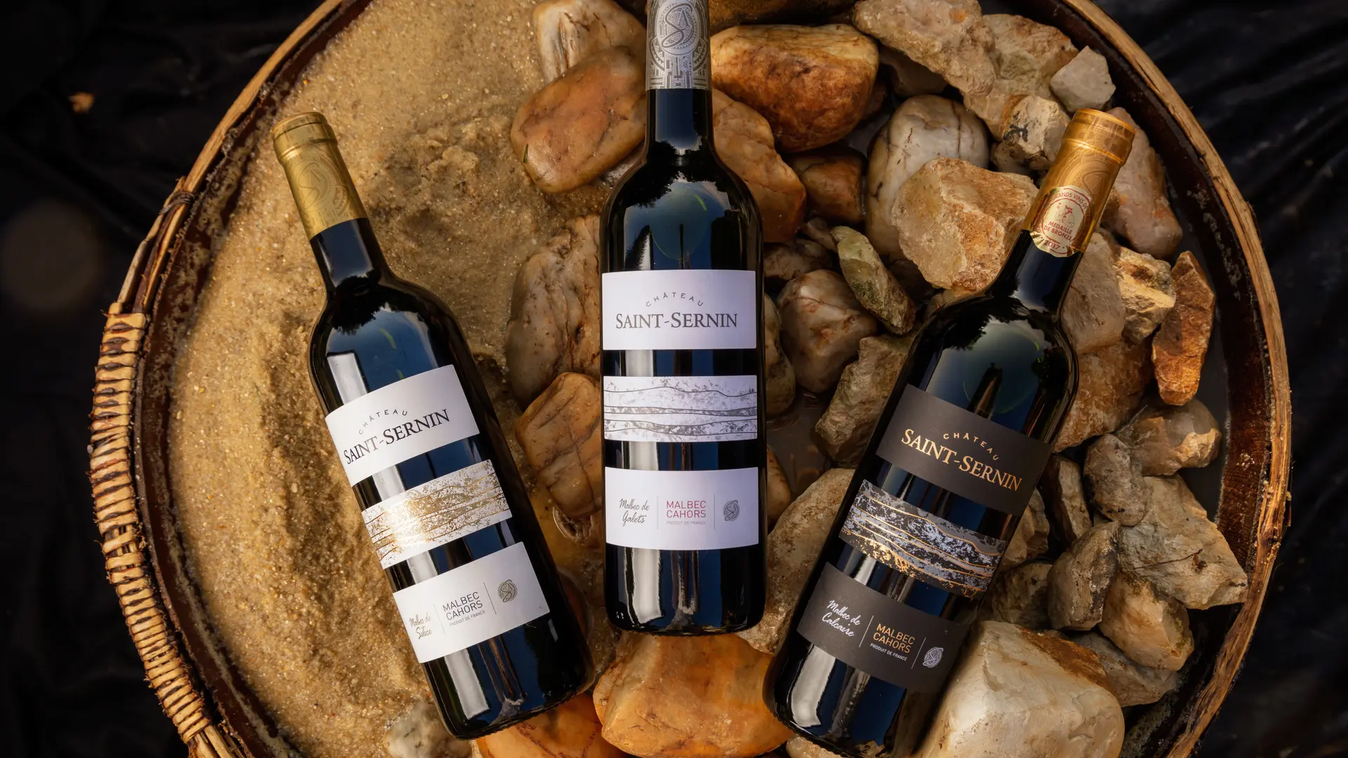 Trilogie : Malbec de Silice, Malbec de Galets et Malbec de Calcaire