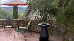 terrasse arrière maisonnette