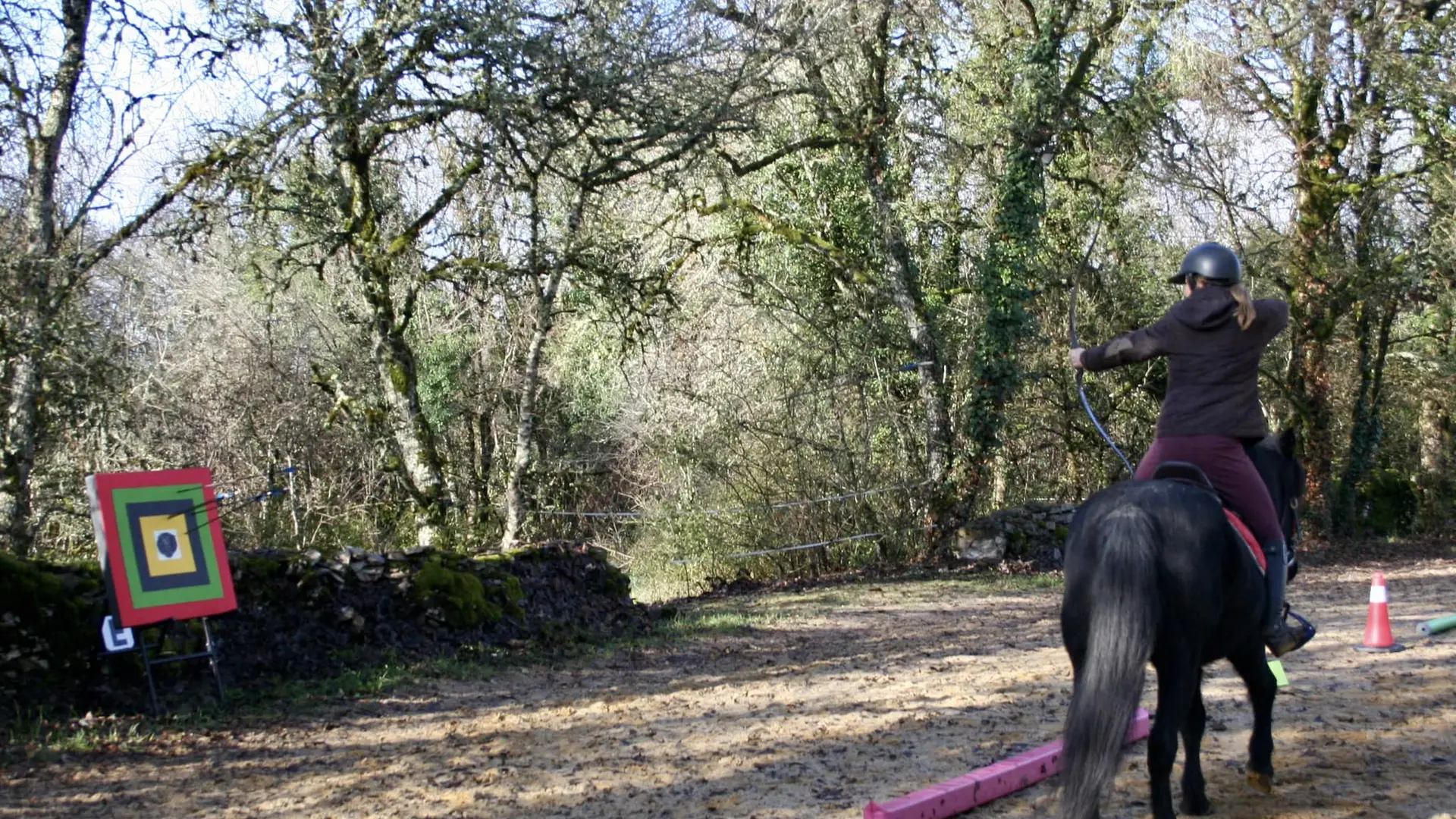 Séance de Tir à l'arc à cheval