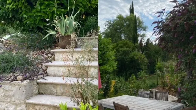 Accès à la terrasse privative