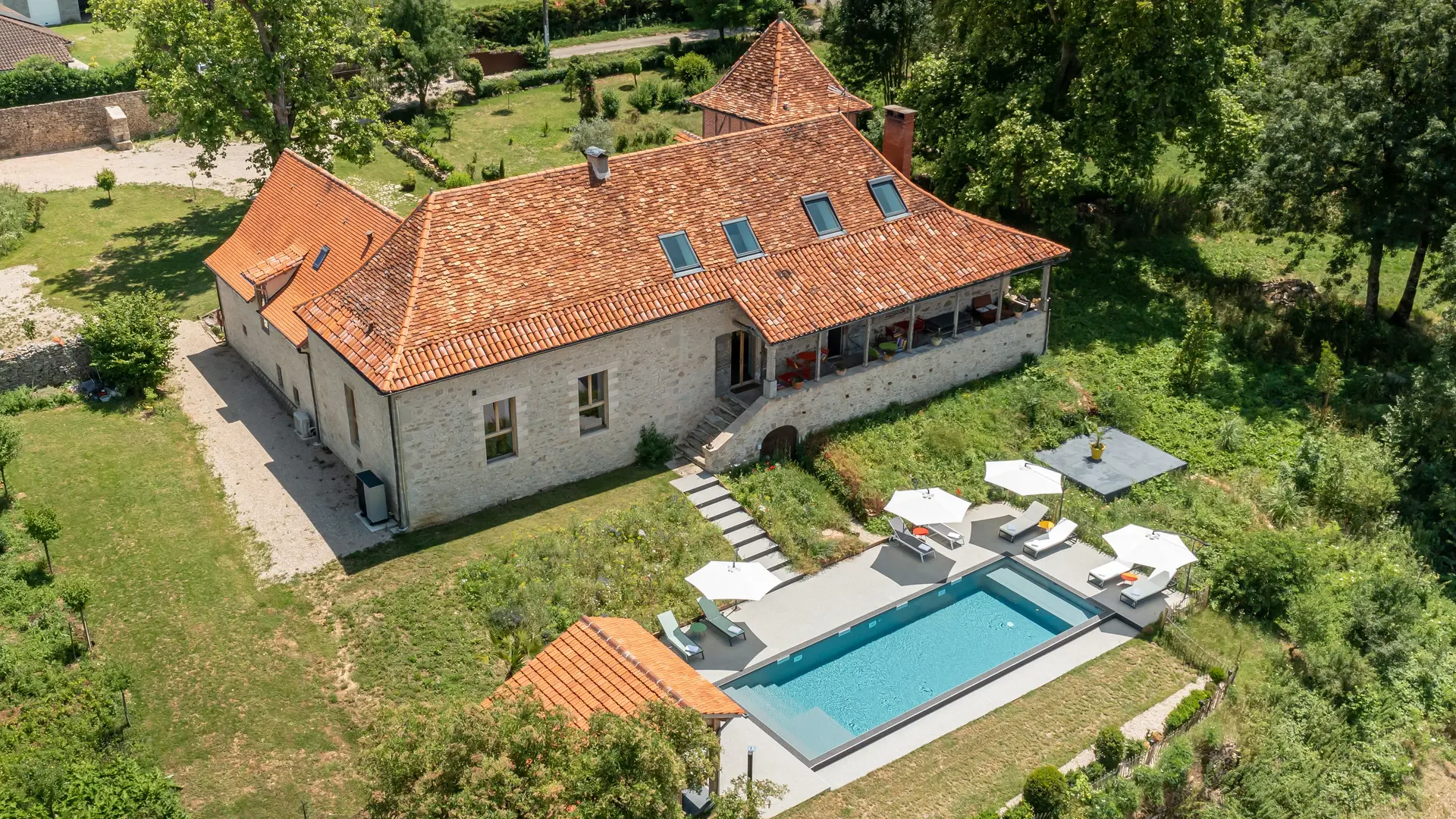 VILLA MARCAUSI - VUE AERIENNE