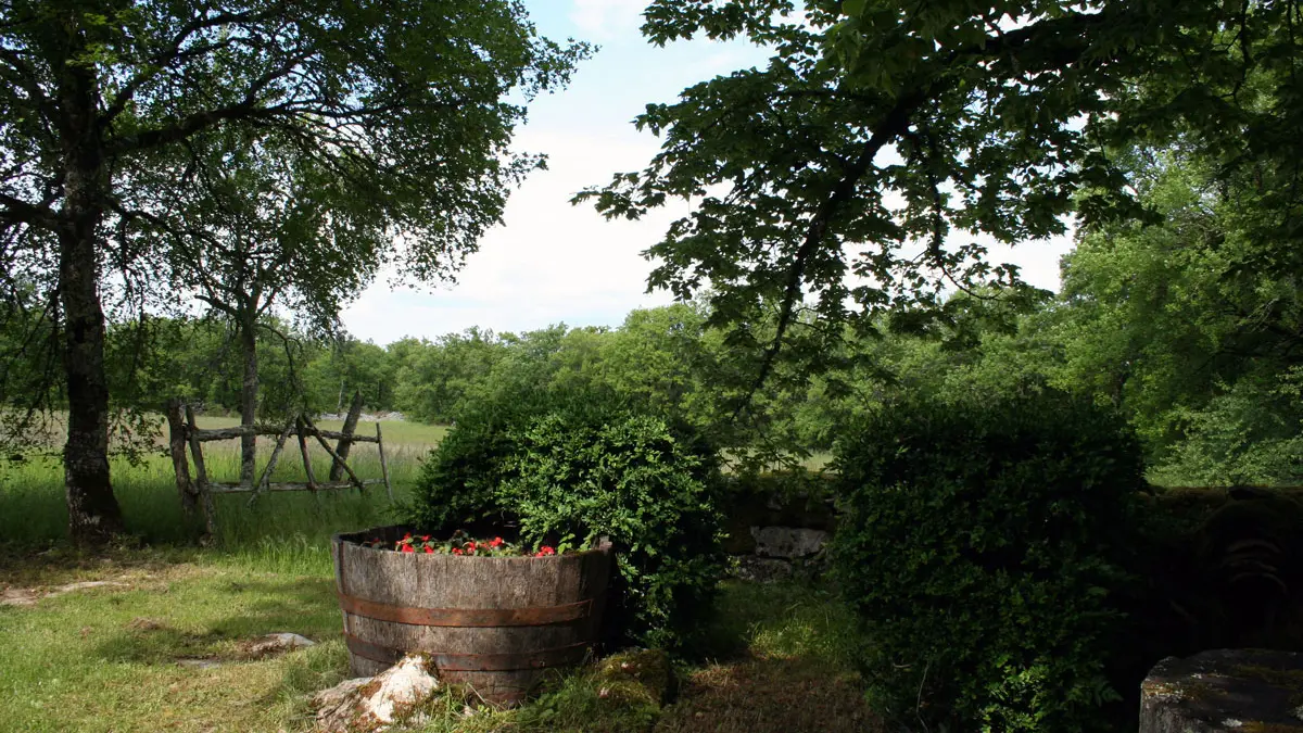 vue-exterieure-gite Lot quercy France