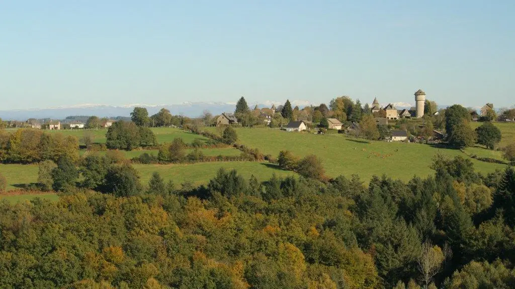 vue sur mont du cantal