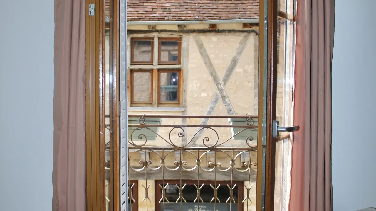 vue sur le balcon Appart'hotel la rosée
