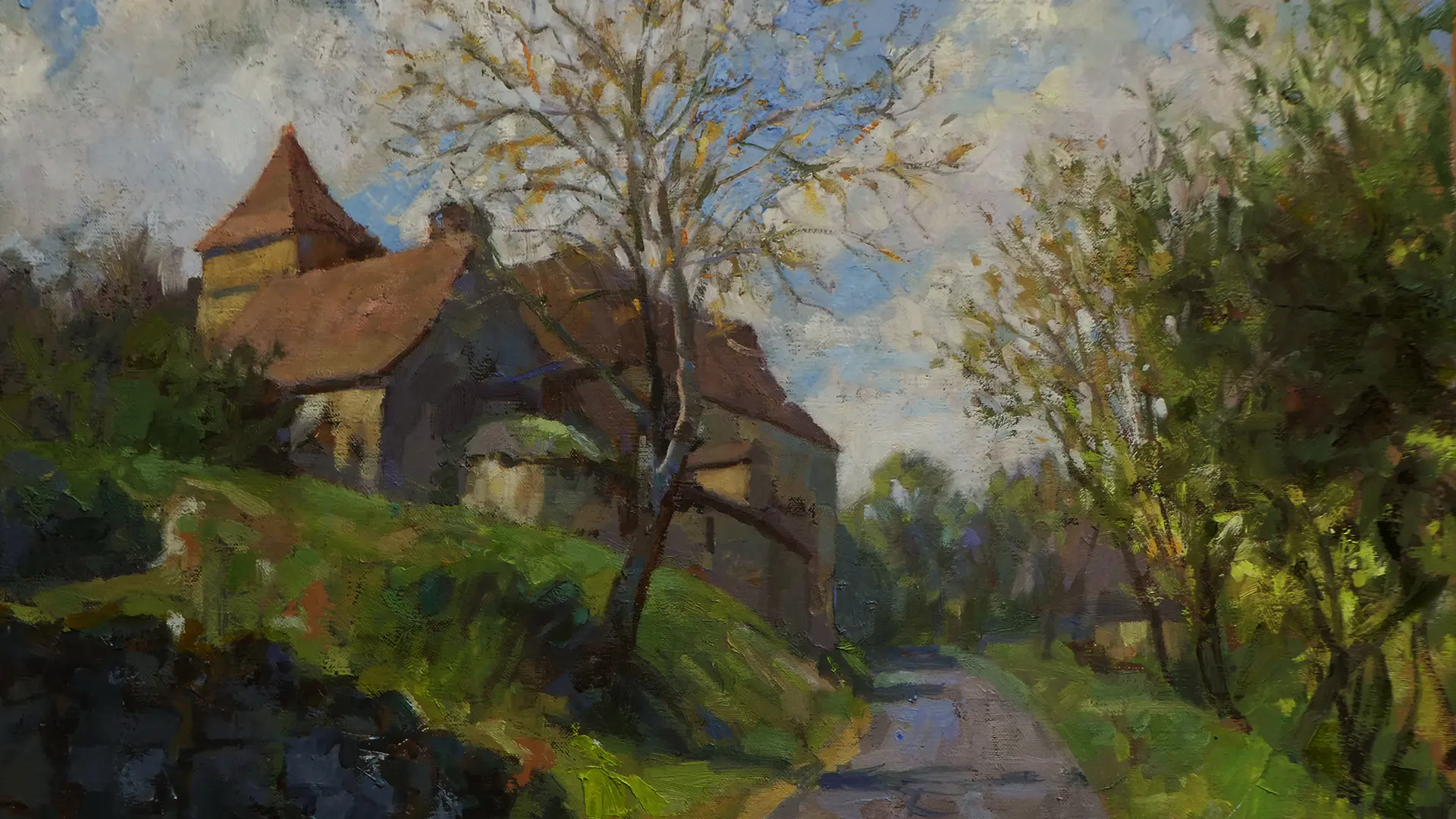 windy spring afternoon