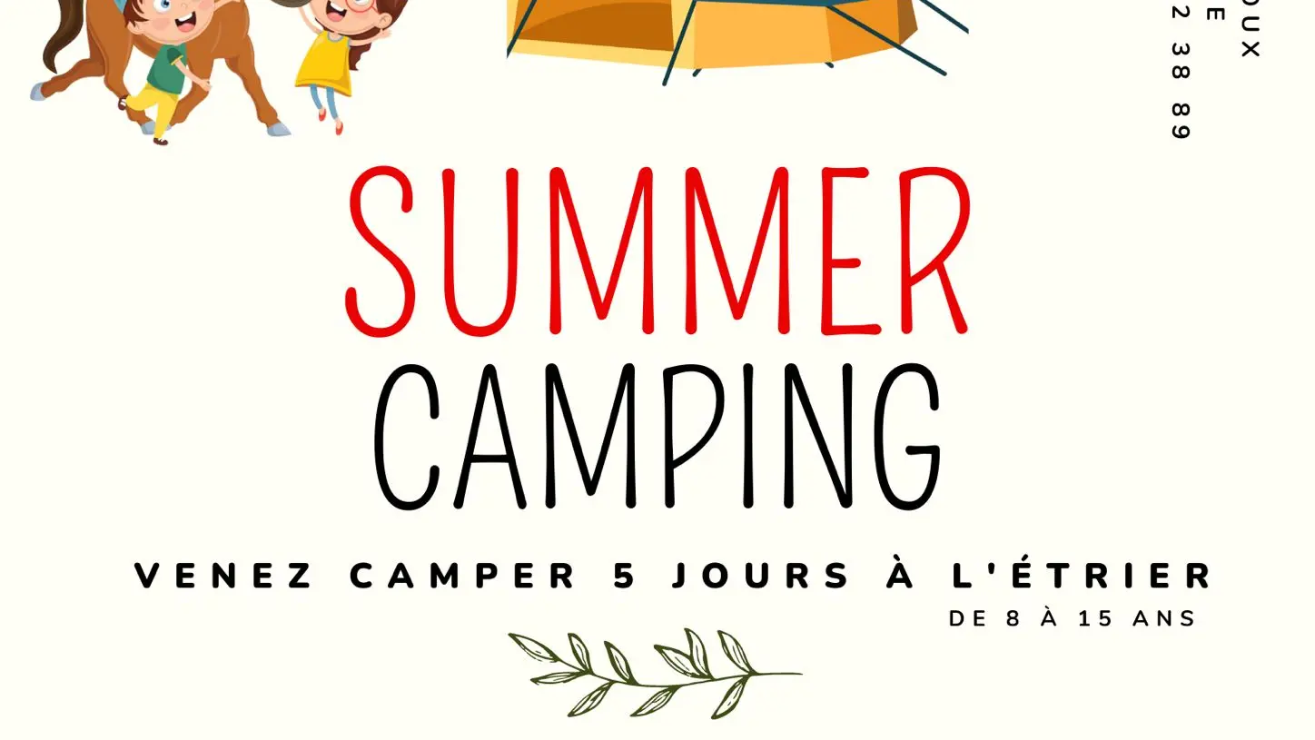 Affiche summer camping 2022