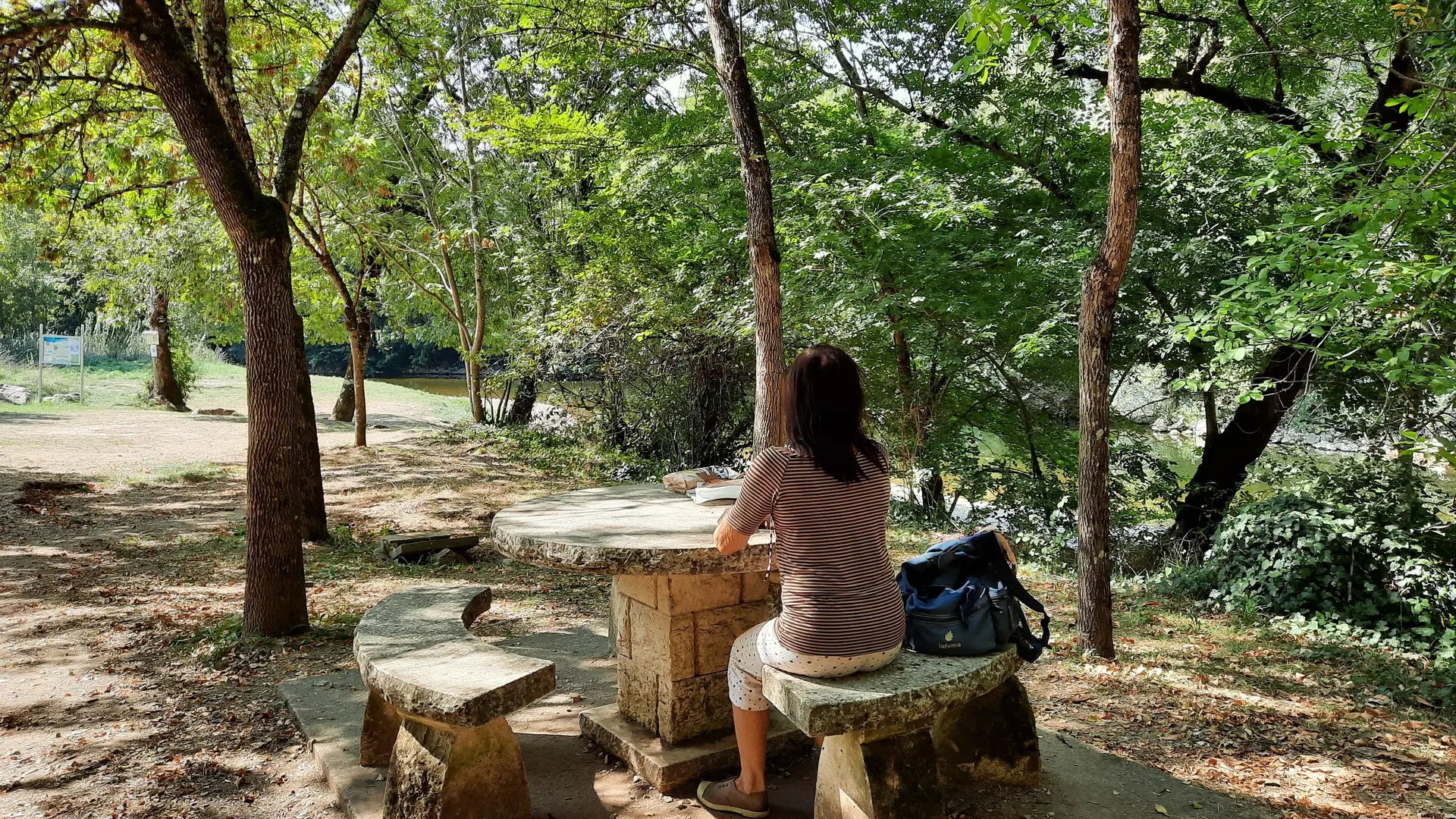 Aire de repos plage Sauliac