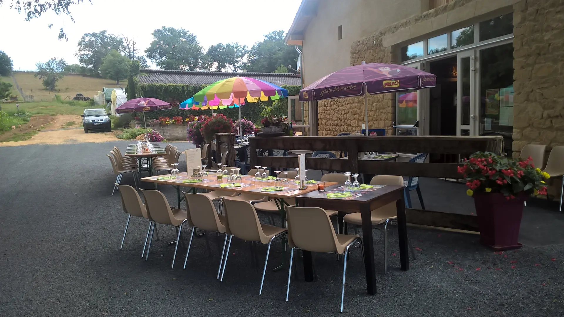 Auberge à la Ferme Château Vieux - Terrasse