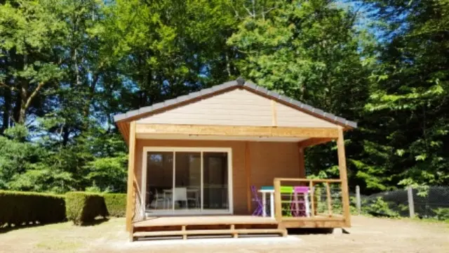 Camping Le Vert-Bois Chalet 5 places tout confort
