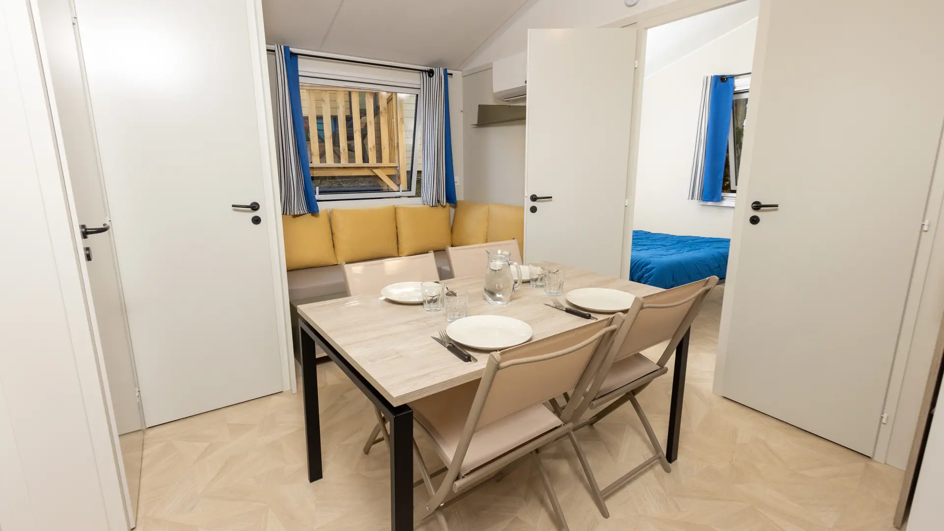 Mobile home Confort 2ch 4p pièce de vie