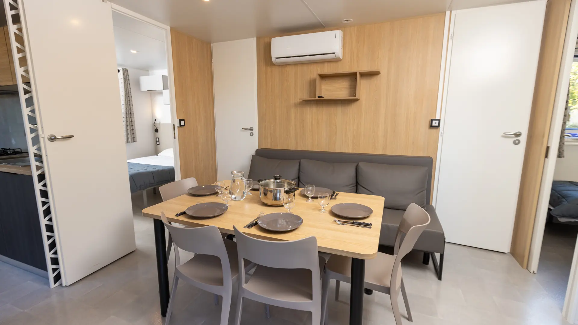 Mobile home Confort 3ch 6p Pièce de vie