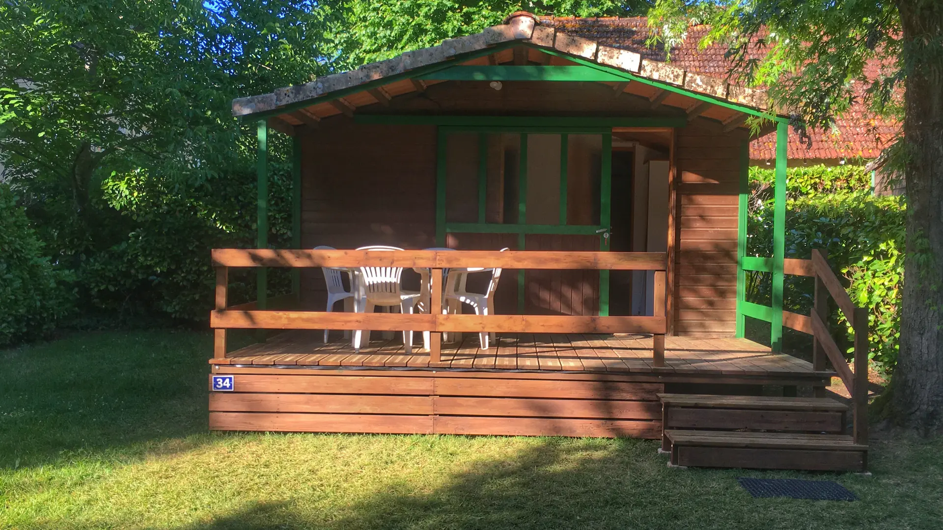 Camping le Moulin des Donnes - Chalet Bois