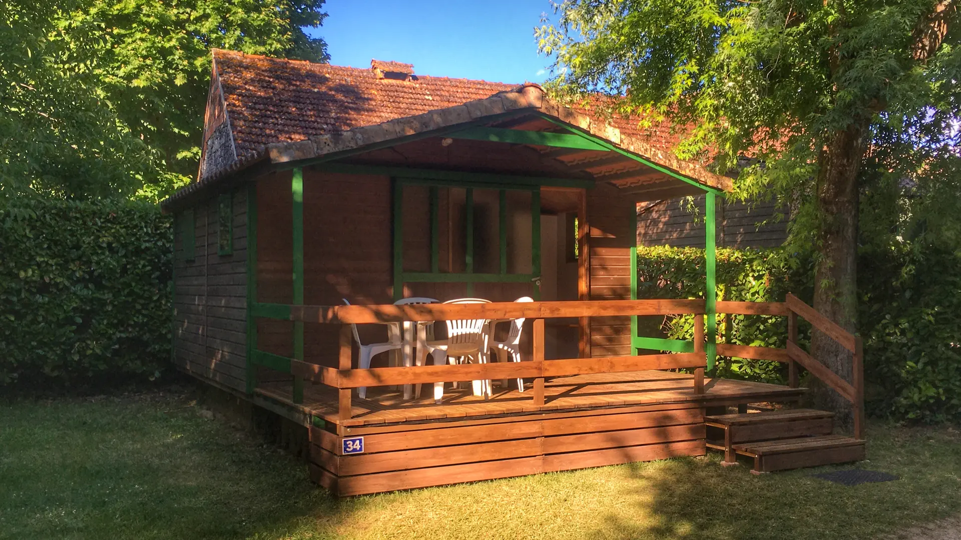 Camping le Moulin des Donnes - Chalet Bois