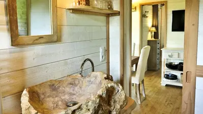 Cabane Spa La Truffière - Salle d'eau