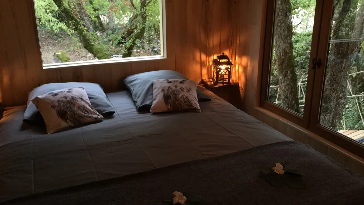 Cabane-Lodge romantique