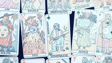 Tarot Païen, édité & imprimé par Matière Grasse, illustration : Joseph Vacher