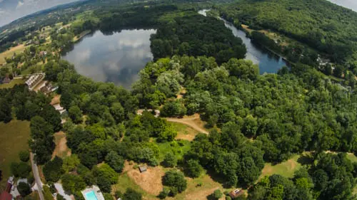 Chalets de Mirandol-Vayrac-vue aerienne