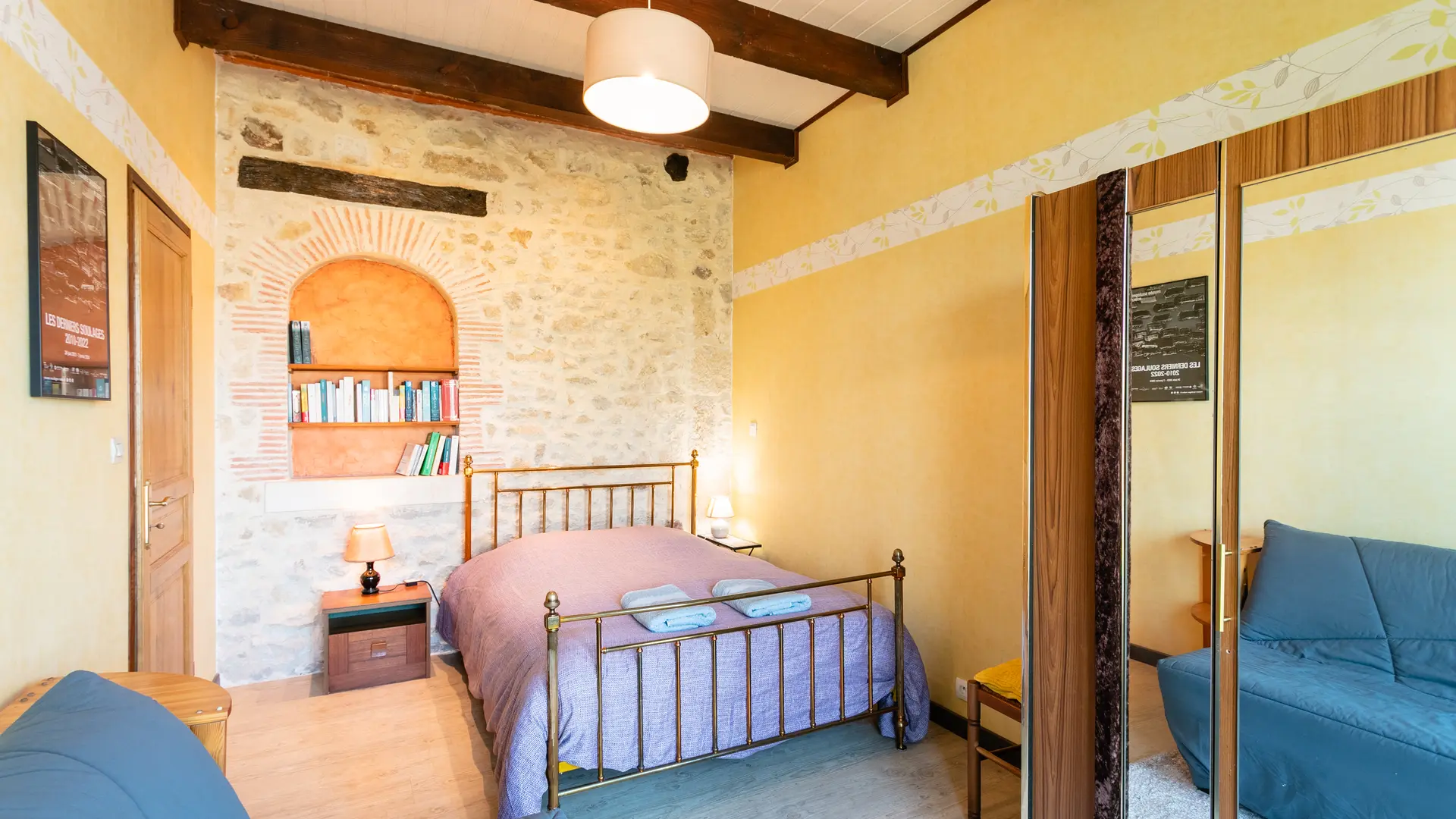 Chambre lit double RDC